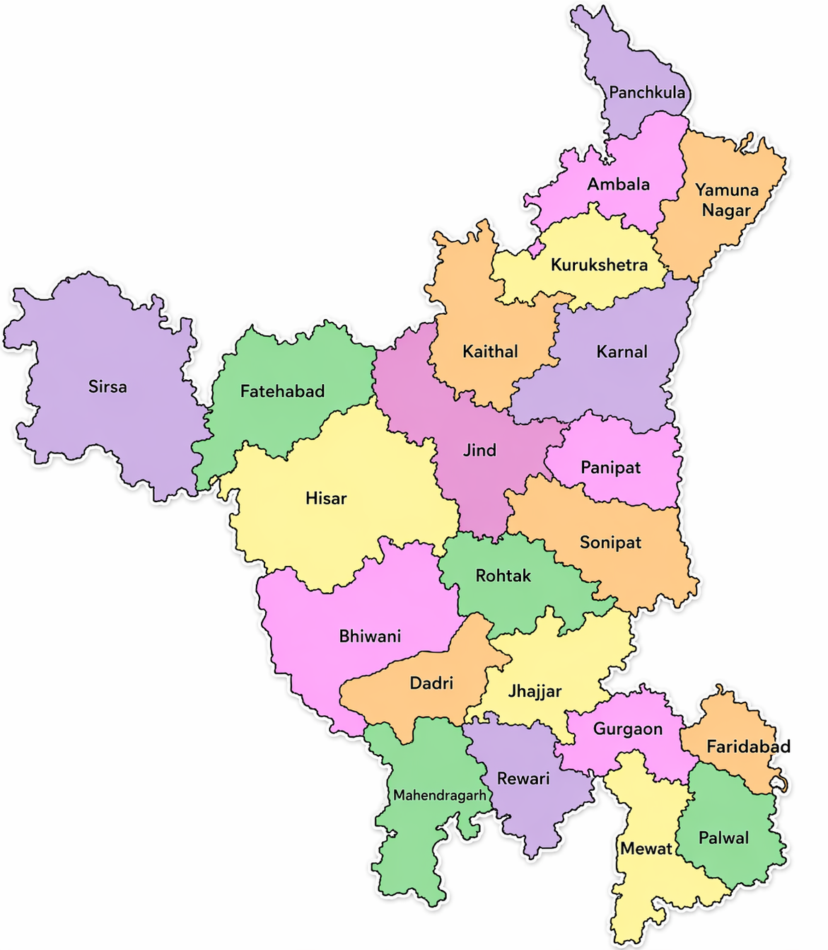 Haryana Map